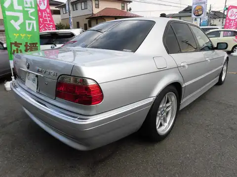 カタログ画像：７シリーズ （7 SERIES） ７３５ｉ Ｍスポーツ 1999年11月 GF-GG35 3500cc チタン・シルバー・メタリック 燃費7.3km / l バック