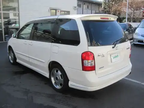 カタログ画像：ＭＰＶ （MPV） Ｌ 2000年8月 GF-LW5W 2500cc ピュアホワイト 燃費8.6km / l バック