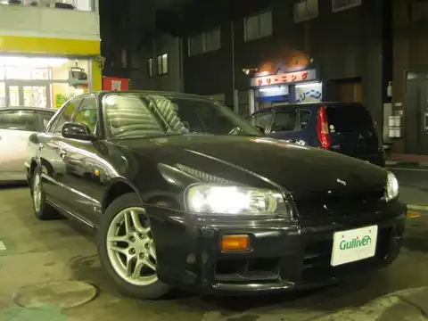 カタログ画像：スカイライン （SKYLINE） ２５ＧＴ－Ｘ 1998年5月 GF-ER34 2500cc ブラックパール 燃費10.6km / l メイン（その他）