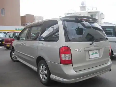 カタログ画像：ＭＰＶ （MPV） スポーツ 2000年8月 GF-LW5W 2500cc サンライトシルバーメタリック 燃費8.3km / l バック