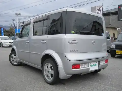 カタログ画像：キューブ （CUBE） １４Ｓ ＦＯＵＲ 2005年5月 DBA-BNZ11 1400cc ダイヤモンドシルバー（Ｍ） 燃費16.0km / l バック