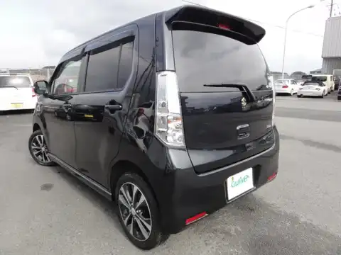 カタログ画像：ワゴンＲスティングレー （WAGON R STINGRAY） Ｔ 2014年4月 DBA-MH34S 660cc ブルーイッシュブラックパール３ 燃費25.2km / l バック