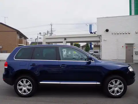 カタログ画像：トゥアレグ （TOUAREG） Ｖ６ 2003年9月 GH-7LAZZS 3200cc シャドーブルーメタリック 燃費6.9km / l 外装