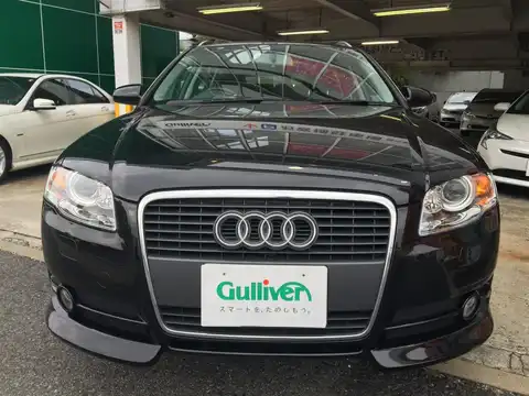 カタログ画像：Ａ４アバント （A4 AVANT） ２．０アトラクション 2007年1月 GH-8EALT 2000cc ファントムブラックパールエフェクト 燃費10.8km / l フロント