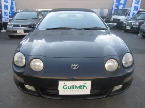 カタログ画像：セリカ （CELICA） コンバーチブル 1997年12月 E-ST202C 2000cc ブラック 燃費10.8km / l フロント