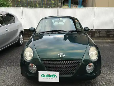 カタログ画像：コペン （COPEN） ファーストアニバーサリーエディション 2003年7月 LA-L880K 660cc ＤＣ・ダークグリーンマイカ 燃費15.2km / l フロント