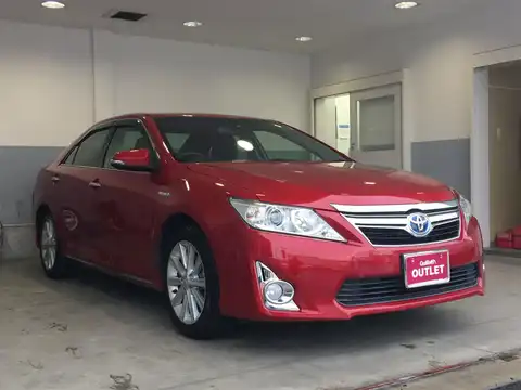 カタログ画像：カムリ （CAMRY） ハイブリッド レザーパッケージ 2013年9月 DAA-AVV50 2500cc レッドマイカメタリック 燃費23.4km / l メイン（その他）