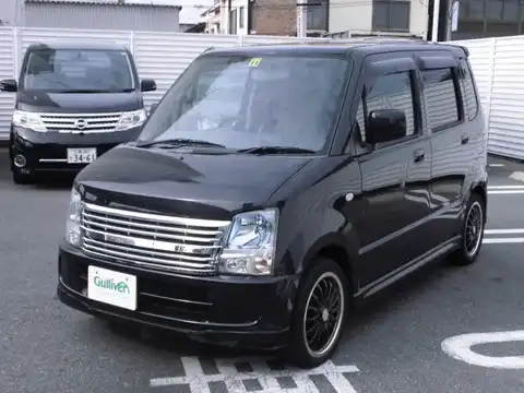 カタログ画像：ＡＺワゴン （AZ-WAGON） ＦＸ－スペシャル 2004年7月 CBA-MJ21S 660cc ブルーイッシュブラックパール３ 燃費18.8km / l フロント