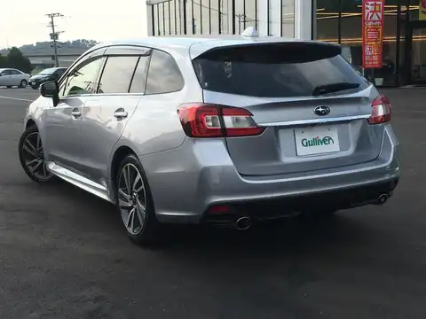 カタログ画像：レヴォーグ （LEVORG） １．６ＧＴ 2014年6月 DBA-VM4 1600cc スティールブルーグレー・メタリックorダークグレー・メタリック 燃費17.4km / l バック