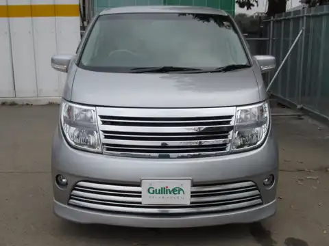 カタログ画像：エルグランド （ELGRAND） ライダー ハイパフォーマンススペック 2009年10月 CBA-E51 3500cc ブリリアントシルバー（Ｍ） フロント