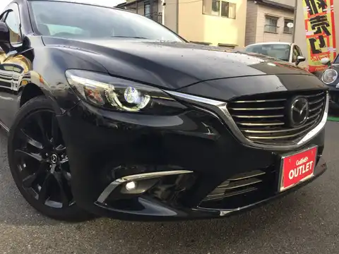 カタログ画像：アテンザセダン （ATENZA SEDAN） ２５Ｓ Ｌパッケージ 2017年8月 DBA-GJ5FP 2500cc ジェットブラックマイカ 燃費16.0km / l 外装