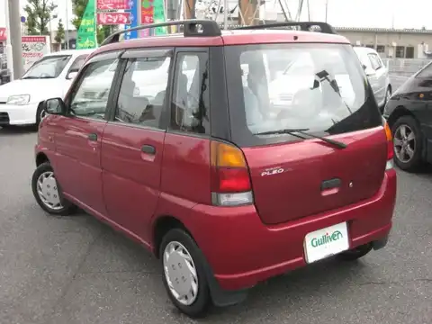 カタログ画像：プレオ （PLEO） Ｌ 2000年10月 TA-RA1 660cc ローズレッド・マイカ 燃費18.0km / l バック