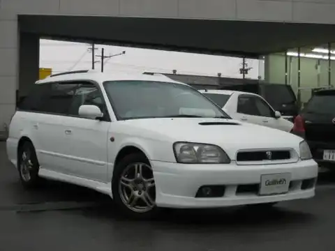 カタログ画像：レガシィツーリングワゴン （LEGACY TOURING WAGON） ＧＴ 2001年5月 TA-BH5 2000cc ピュアホワイト 燃費11.2km / l メイン（その他）