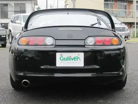 カタログ画像：スープラ （SUPRA） ＲＺ 1993年5月 E-JZA80 3000cc ブラック 燃費8.2km / l バック