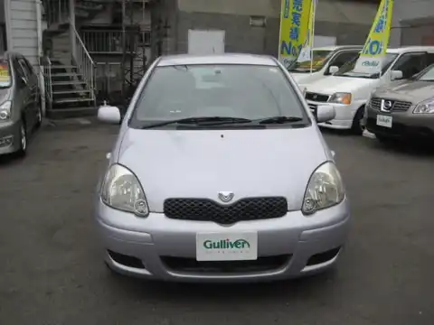 カタログ画像：ヴィッツ （VITZ） ペアスタイル 2004年4月 CBA-SCP10 1000cc ラベンダーメタリック 燃費19.6km / l フロント