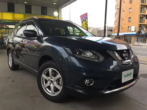 カタログ画像：エクストレイル （X-TRAIL） ２０Ｘ エマージェンシーブレーキパッケージ 2014年4月 DBA-NT32 2000cc スチールブルー（Ｍ） 燃費15.6km / l メイン（その他）