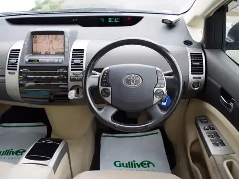 カタログ画像：プリウス （PRIUS） Ｇ 2003年9月 ZA-NHW20 1500cc ダークレッドマイカメタリック 燃費33.0km / l 内装