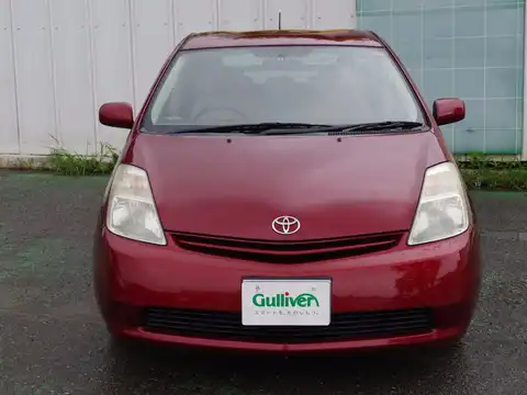 カタログ画像：プリウス （PRIUS） Ｇ 2004年4月 DAA-NHW20 1500cc ダークレッドマイカメタリック 燃費33.0km / l フロント