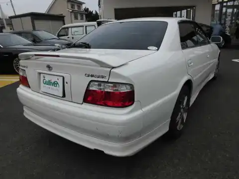 カタログ画像：チェイサー （CHASER） ２．５ツアラーＳ リミテッド 2000年12月 GF-JZX100 2500cc スーパーホワイトII 燃費10.4km / l 外装