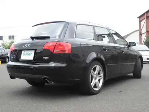 カタログ画像：Ａ４アバント （A4 AVANT） ２．０ＴＦＳＩクワトロ 2006年7月 GH-8EBWEF 2000cc ファントムブラックパールエフェクト 燃費10.6km / l バック