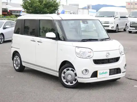 カタログ画像：ムーヴキャンバス （MOVE CANBUS） Ｘリミテッドメイクアップ ＳＡⅢ 2017年9月 DBA-LA810S 660cc パールホワイトIII 燃費27.4km / l メイン（その他）