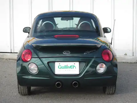 カタログ画像：コペン （COPEN） アクティブトップ 2004年6月 ABA-L880K 660cc ＤＣ・ダークグリーンマイカ 燃費15.2km / l バック