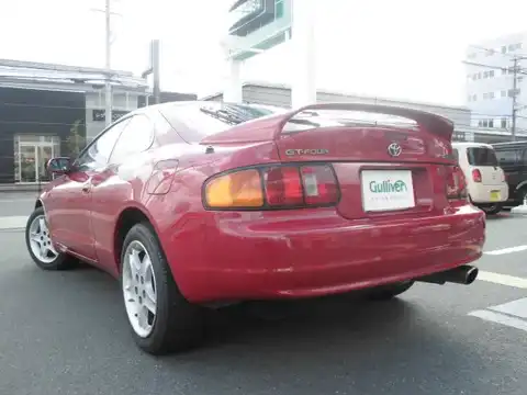 カタログ画像：セリカ （CELICA） ＧＴ－ＦＯＵＲ 1994年2月 E-ST205 2000cc スーパーレッドIV 燃費10.6km / l バック