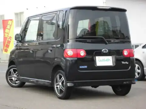 カタログ画像：タント （TANTO） Ｘリミテッド 2006年11月 ABA-L360S 660cc ブラックマイカ 燃費16.8km / l バック