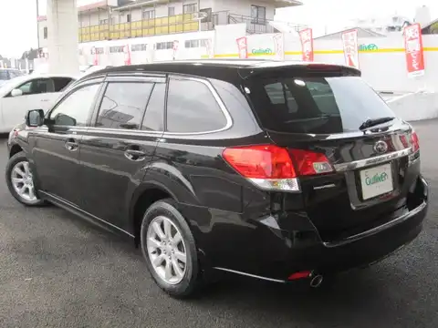 カタログ画像：レガシィツーリングワゴン （LEGACY TOURING WAGON） ２．５ｉ Ｌパッケージ 2009年5月 DBA-BR9 2500cc クリスタルブラック・シリカ 燃費14.0km / l バック