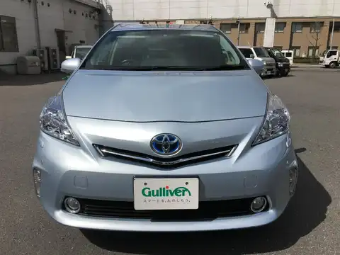 カタログ画像：プリウスα （PRIUS ALPHA） Ｇ 2011年5月 DAA-ZVW40W 1800cc クリアーストリームメタリック 燃費26.2km / l フロント