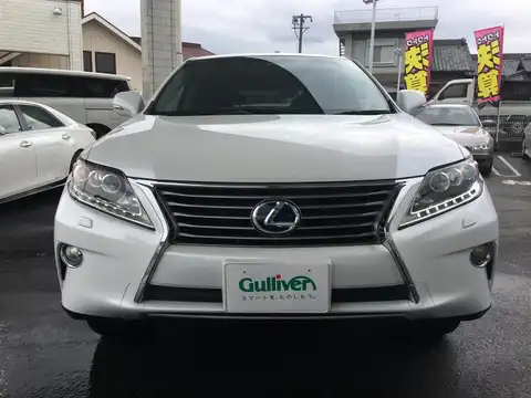 カタログ画像：ＲＸ （RX） ＲＸ４５０ｈ バージョンＬ エアサスペンション 2012年4月 DAA-GYL16W 3500cc クォーツホワイトクリスタルシャイン 燃費16.4km / l フロント