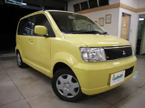 カタログ画像：ｅＫワゴン （EK WAGON） Ｇ 2003年8月 LA-H81W 660cc イエローソリッド メイン（その他）