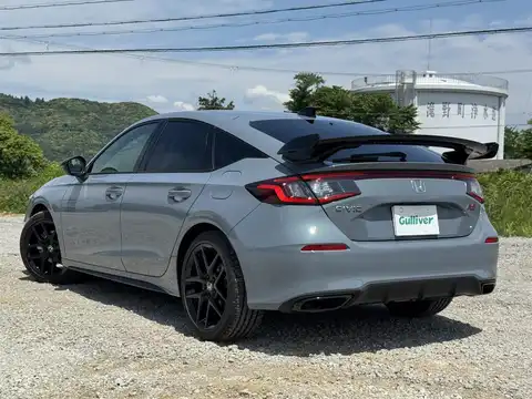 カタログ画像：シビック （CIVIC） タイプＲ レーシングブラックパッケージ 2025年1月 6BA-FL5 2000cc ソニックグレー・パール 燃費12.5km / l バック