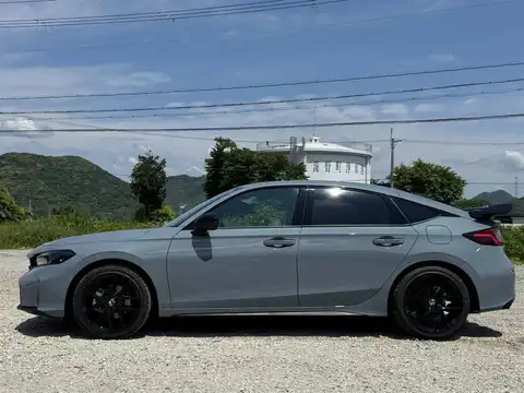 カタログ画像：シビック （CIVIC） タイプＲ レーシングブラックパッケージ 2025年1月 6BA-FL5 2000cc ソニックグレー・パール 燃費12.5km / l 外装
