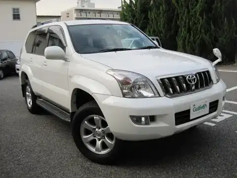 カタログ画像：ランドクルーザープラド （LAND CRUISER PRADO） ＴＸリミテッド 2007年4月 CBA-TRJ120W 2700cc ホワイトパールクリスタルシャイン 燃費8.8km / l メイン（その他）