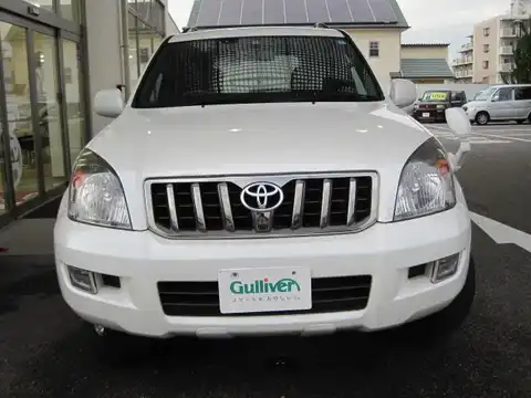 カタログ画像：ランドクルーザープラド （LAND CRUISER PRADO） ＴＸリミテッド 2007年4月 CBA-TRJ120W 2700cc ホワイトパールクリスタルシャイン 燃費8.8km / l フロント