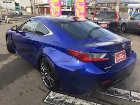 カタログ画像：ＲＣ Ｆ （RC F） カーボンエクステリアパッケージ 2016年8月 DBA-USC10 5000cc ヒートブルーコントラストレイヤリング 燃費8.2km / l バック