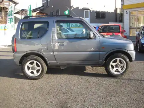 カタログ画像：ジムニー （JIMNY） ランドベンチャー 2006年6月 ABA-JB23W 660cc アズールグレーパールメタリック／グラファイトグレーパールメタリック 燃費14.8km / l 外装