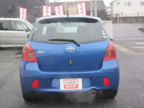 カタログ画像：ヴィッツ （VITZ） ＲＳ 2007年8月 DBA-SCP90 1300cc ブルーマイカメタリック 燃費19.6km / l バック