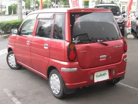 カタログ画像：プレオ・ネスタ （PLEO NESTA） Ｇスペシャル 2001年10月 TA-RA1 660cc メローレッド・メタリック 燃費21.0km / l バック