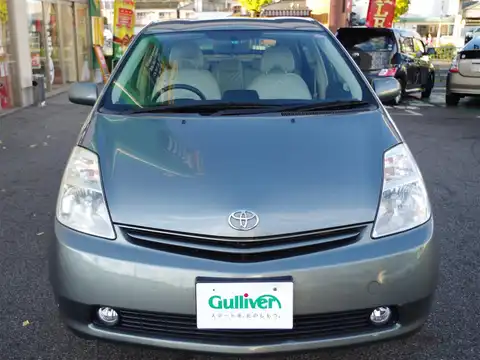 カタログ画像：プリウス （PRIUS） Ｓツーリングセレクション 2003年9月 ZA-NHW20 1500cc ジェイドグリーンマイカメタリック 燃費30.0km / l フロント