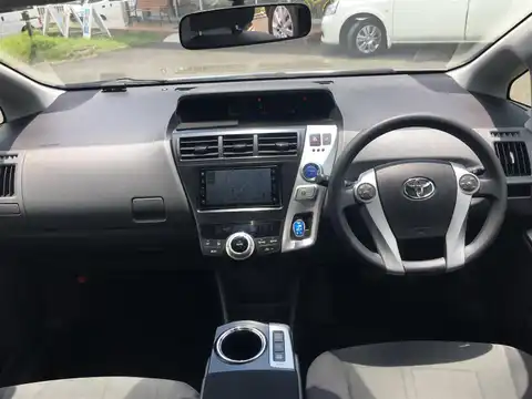 カタログ画像：プリウスα （PRIUS ALPHA） Ｓ Ｌセレクション 2011年5月 DAA-ZVW41W 1800cc クリアーストリームメタリック 燃費26.2km / l 内装