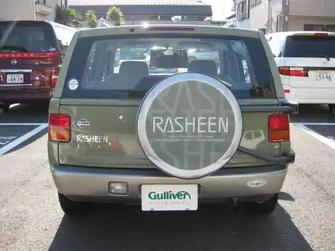 カタログ画像：ラシーン （RASHEEN） ラシーン タイプⅡ 1999年8月 GF-RFNB14 1500cc シーダーグリーン 燃費15.2km / l バック