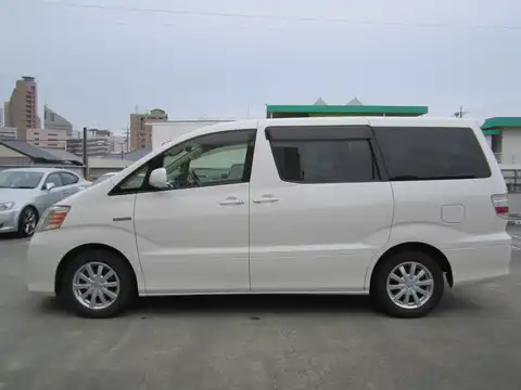 カタログ画像：アルファードハイブリッド （ALPHARD HYBRID） Ｇエディション 2004年2月 CAA-ATH10W 2400cc ホワイトパールマイカ 燃費17.2km / l 外装