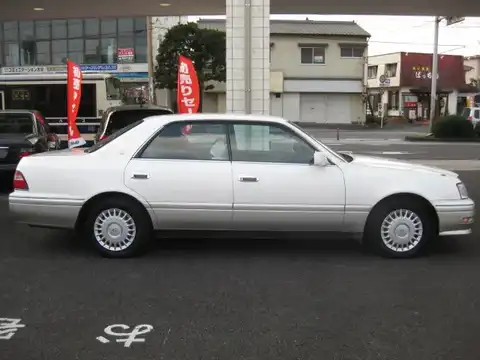 カタログ画像：クラウン （CROWN） ロイヤルエクストラＦｏｕｒ 1996年9月 E-JZS153 2500cc スーパーホワイトパールマイカ 燃費8.5km / l 外装