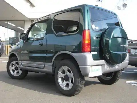 カタログ画像：ジムニー （JIMNY） ランドベンチャー 2003年5月 TA-JB23W 660cc グローブグリーンパール／ライトスティールグレーメタリック 燃費14.8km / l 外装