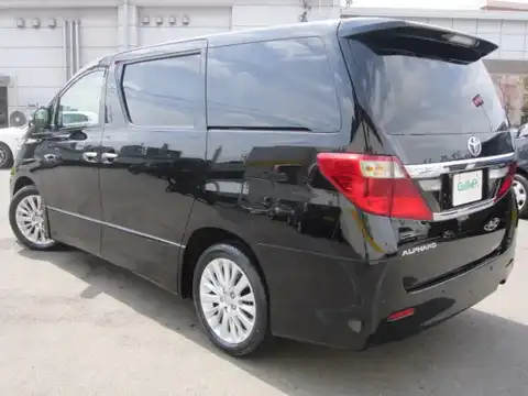 カタログ画像：アルファード （ALPHARD） ２４０Ｓ サイドリフトアップシート装着車 2014年4月 DBA-ANH25W 2400cc ブラック 燃費10.2km / l バック