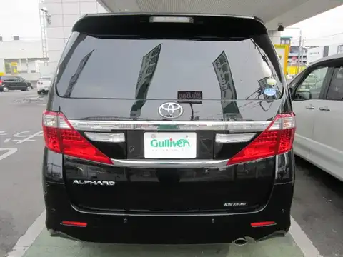 カタログ画像：アルファード （ALPHARD） ２４０Ｓ サイドリフトアップシート装着車 2011年11月 DBA-ANH20W 2400cc ブラック 燃費10.8km / l バック