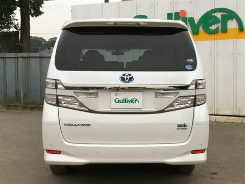 カタログ画像：ヴェルファイアハイブリッド （VELLFIRE HYBRID） ハイブリッドＸ 2014年4月 DAA-ATH20W 2400cc ホワイトパールクリスタルシャイン 燃費17.0km / l バック