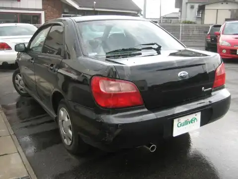 カタログ画像：インプレッサ （IMPREZA） １．５ｉ 2006年6月 LA-GD3 1500cc オブシディアンブラック・パール 燃費14.2km / l バック